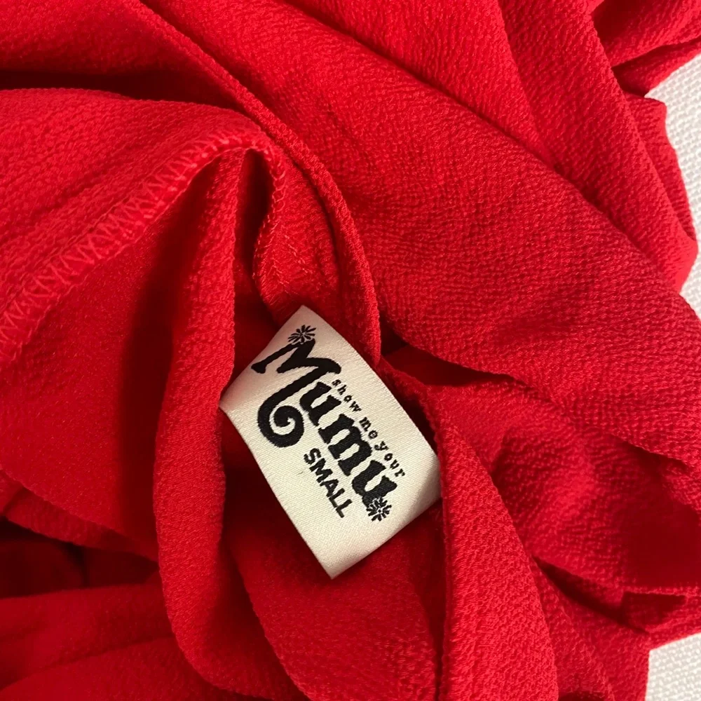 Show Me Your Mumu meghan red wrap dress small - Picture 9 of 10